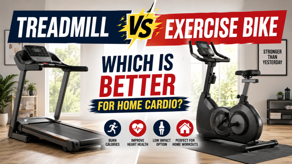 Treadmill vs Exercise Bike Which Is Better for Home Cardio